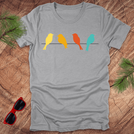 Colorful Birds Tee - Wandering Owl Adventure Gear