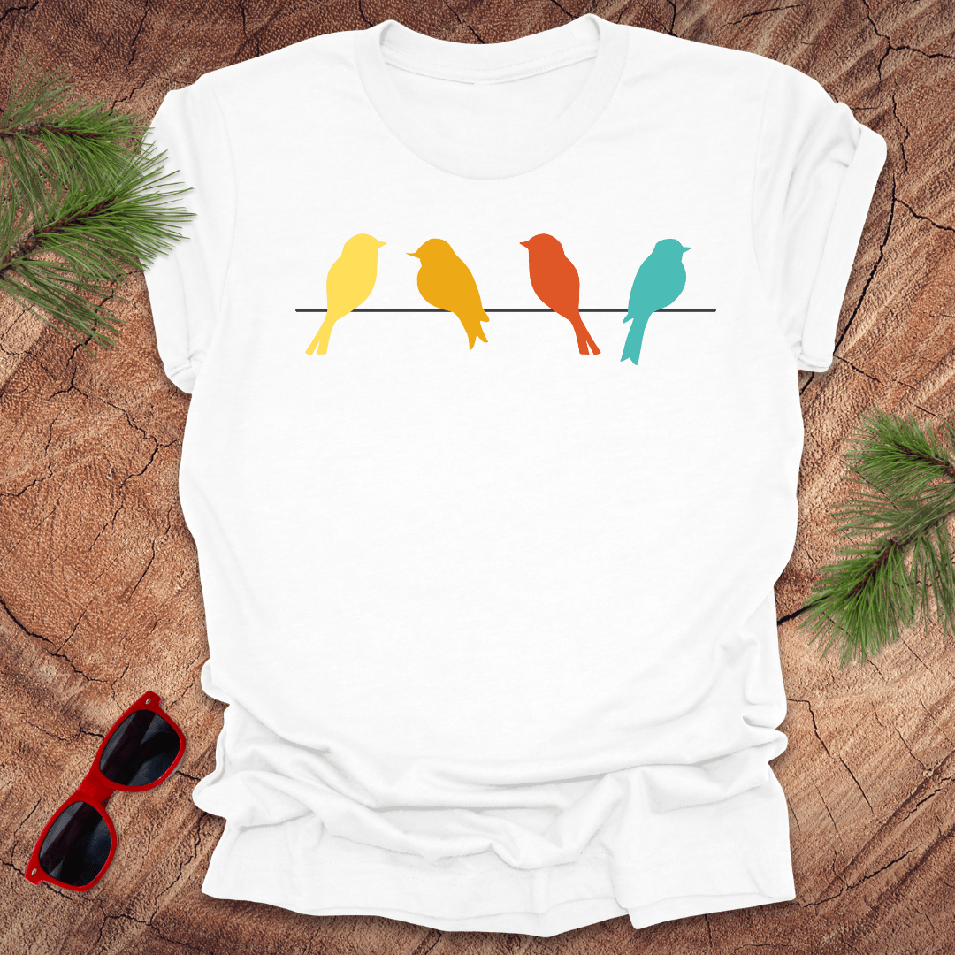 Colorful Birds Tee - Wandering Owl Adventure Gear