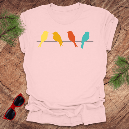 Colorful Birds Tee - Wandering Owl Adventure Gear