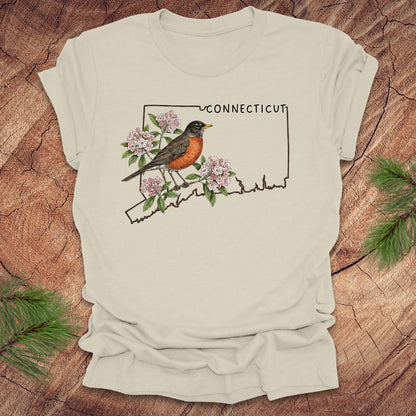 Connecticut State Bird American Robin Tee