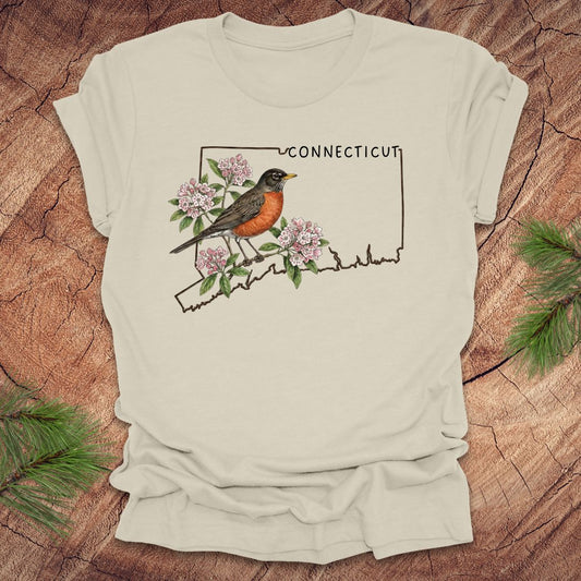 Connecticut State Bird American Robin Tee