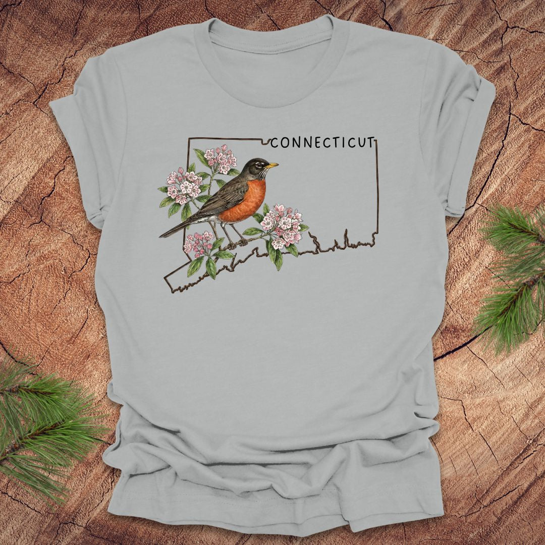 Connecticut State Bird American Robin Tee