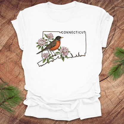 Connecticut State Bird American Robin Tee