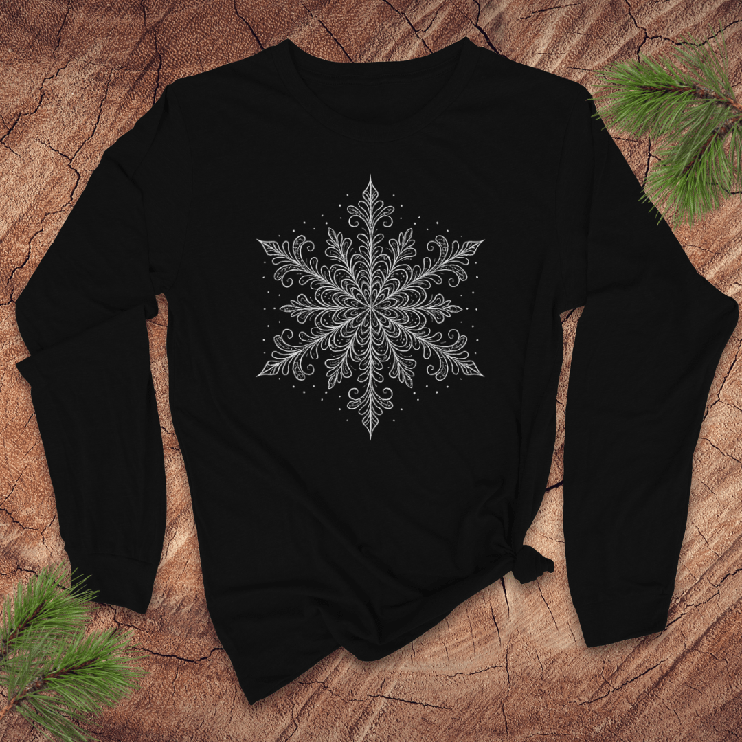 Crystal Snowflake Long-Sleeve Tee