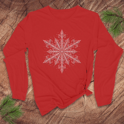 Crystal Snowflake Long-Sleeve Tee