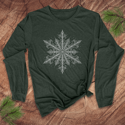 Crystal Snowflake Long-Sleeve Tee