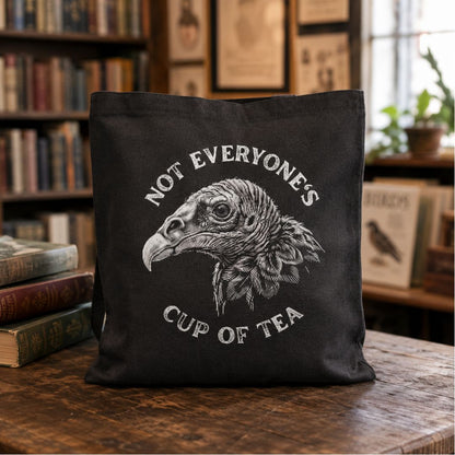 Cup of Tea Vulture Tote Bag