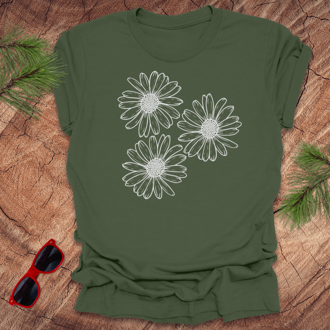Daisies Tee - Wandering Owl Adventure Gear