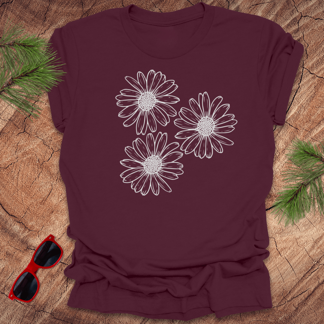 Daisies Tee - Wandering Owl Adventure Gear