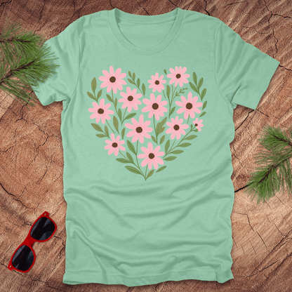 Daisy Heart Tee - Wandering Owl Adventure Gear