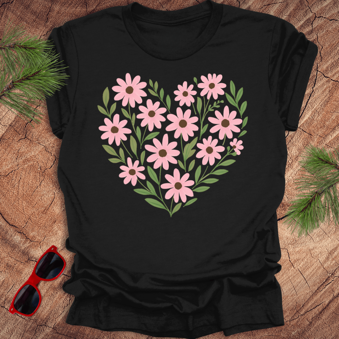 Daisy Heart Tee - Wandering Owl Adventure Gear