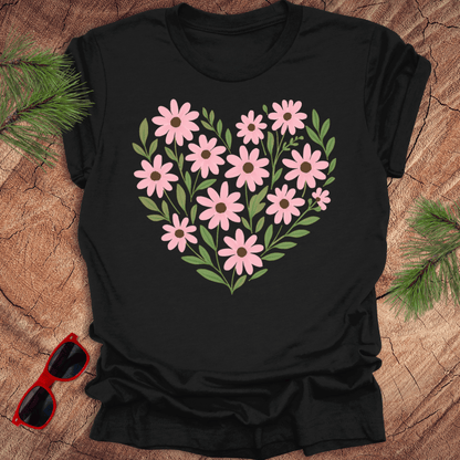 Daisy Heart Tee - Wandering Owl Adventure Gear