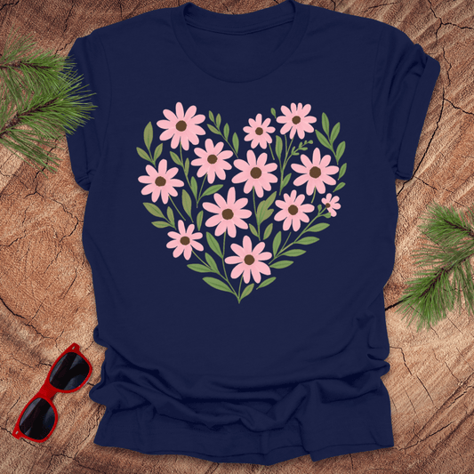 Daisy Heart Tee - Wandering Owl Adventure Gear