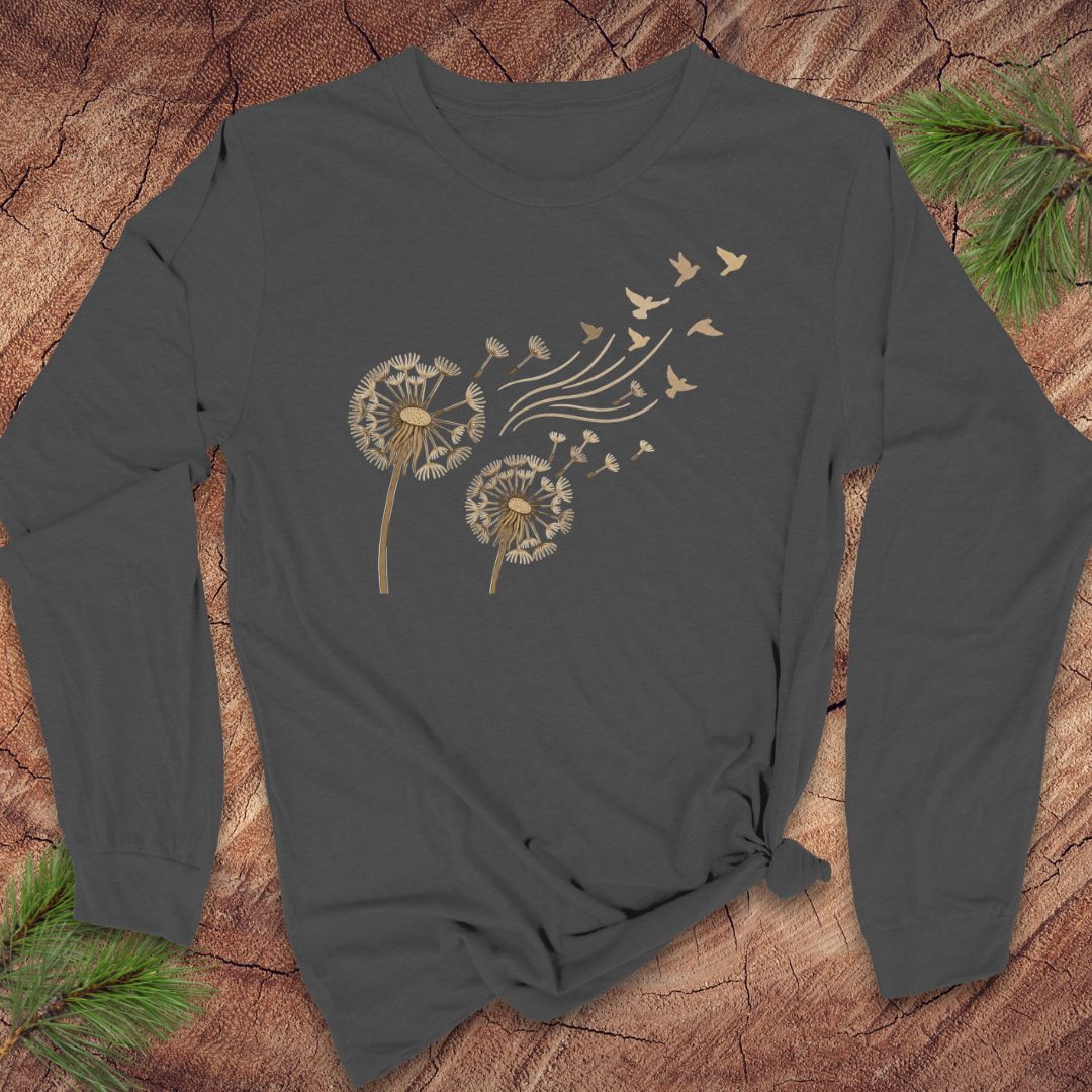Dandelion Birds Long-Sleeve Tee