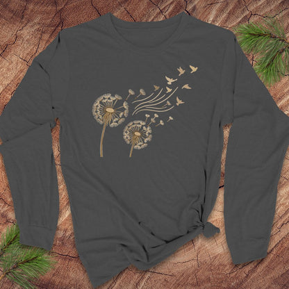 Dandelion Birds Long-Sleeve Tee