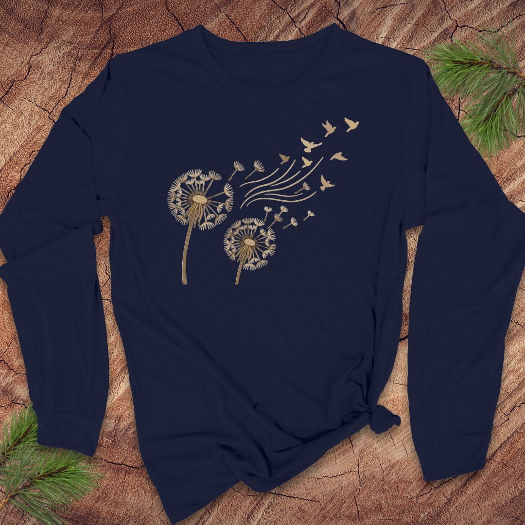 Dandelion Birds Long-Sleeve Tee