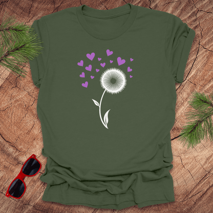 Dandelion Hearts Tee - Wandering Owl Adventure Gear