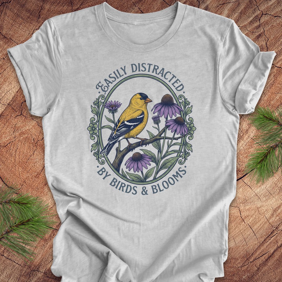 Distracted By Birds and Blooms Tee