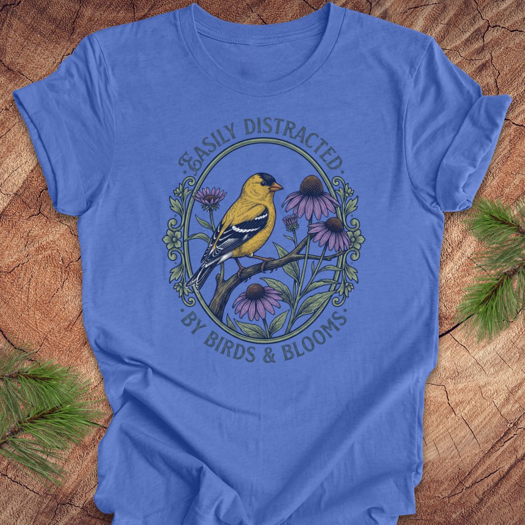 Distracted By Birds and Blooms Tee