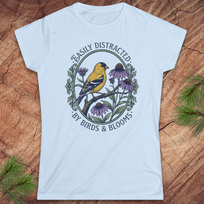 Distracted By Birds And Blooms Women's Tee