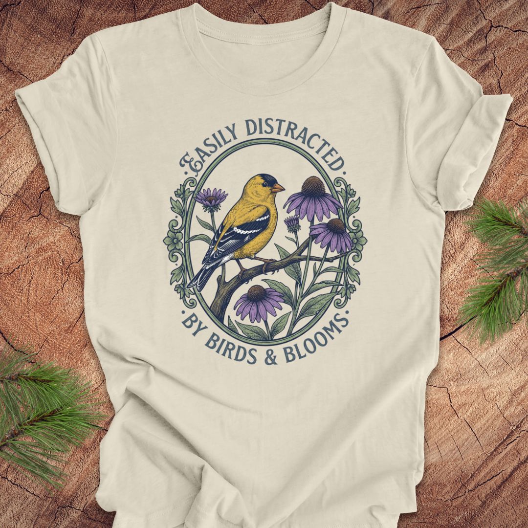 Distracted By Birds and Blooms Tee