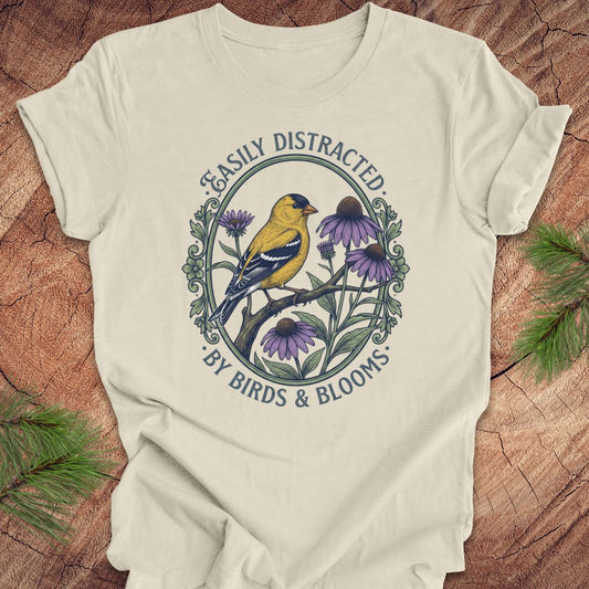Distracted By Birds and Blooms Tee