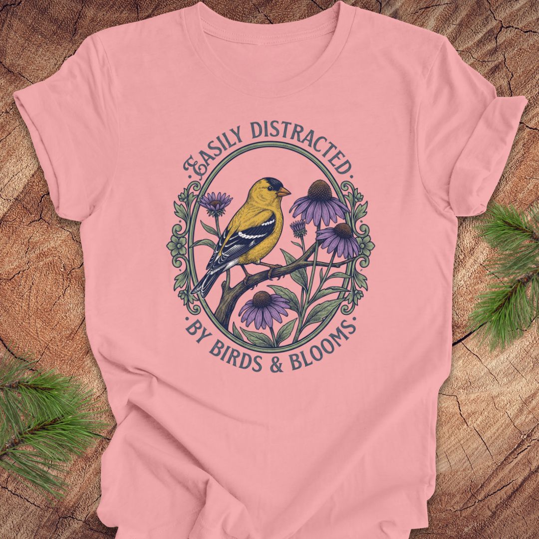 Distracted By Birds and Blooms Tee