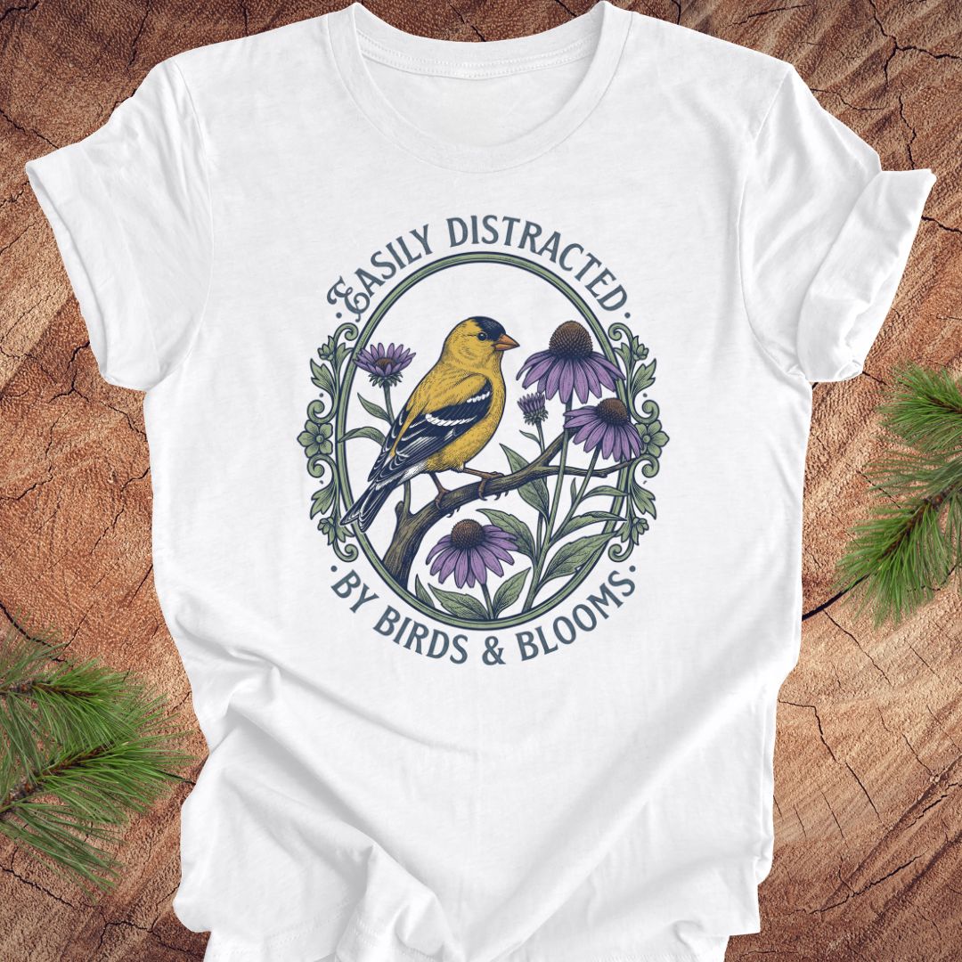 Distracted By Birds and Blooms Tee