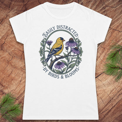 Distracted By Birds And Blooms Women's Tee