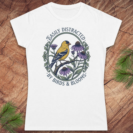 Distracted By Birds And Blooms Women's Tee
