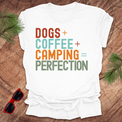 Dogs + Coffee + Hiking = Perfection Tee - Wandering Owl Adventure Gear