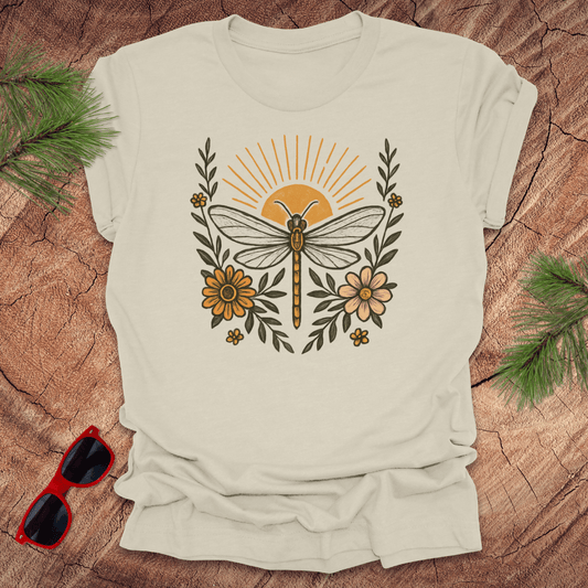 Dragonfly Sunrise Tee - Wandering Owl Adventure Gear