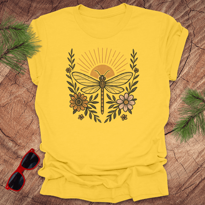 Dragonfly Sunrise Tee - Wandering Owl Adventure Gear