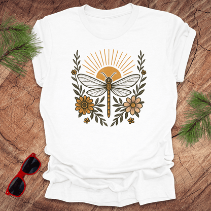 Dragonfly Sunrise Tee - Wandering Owl Adventure Gear