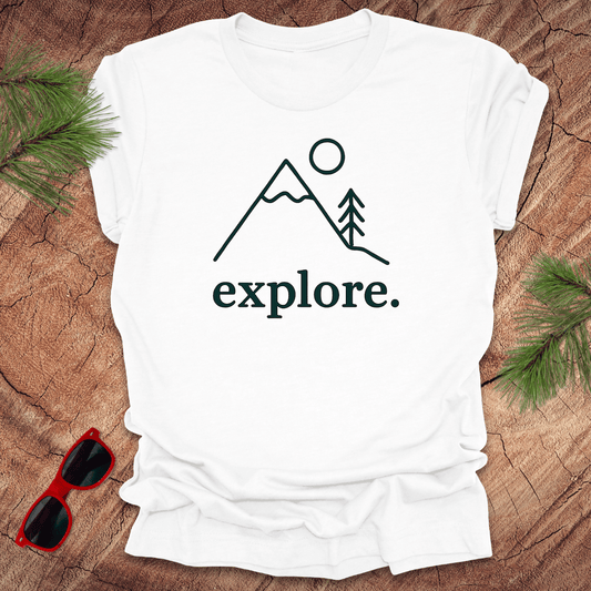 Explore Minimalist Tee - Wandering Owl Adventure Gear