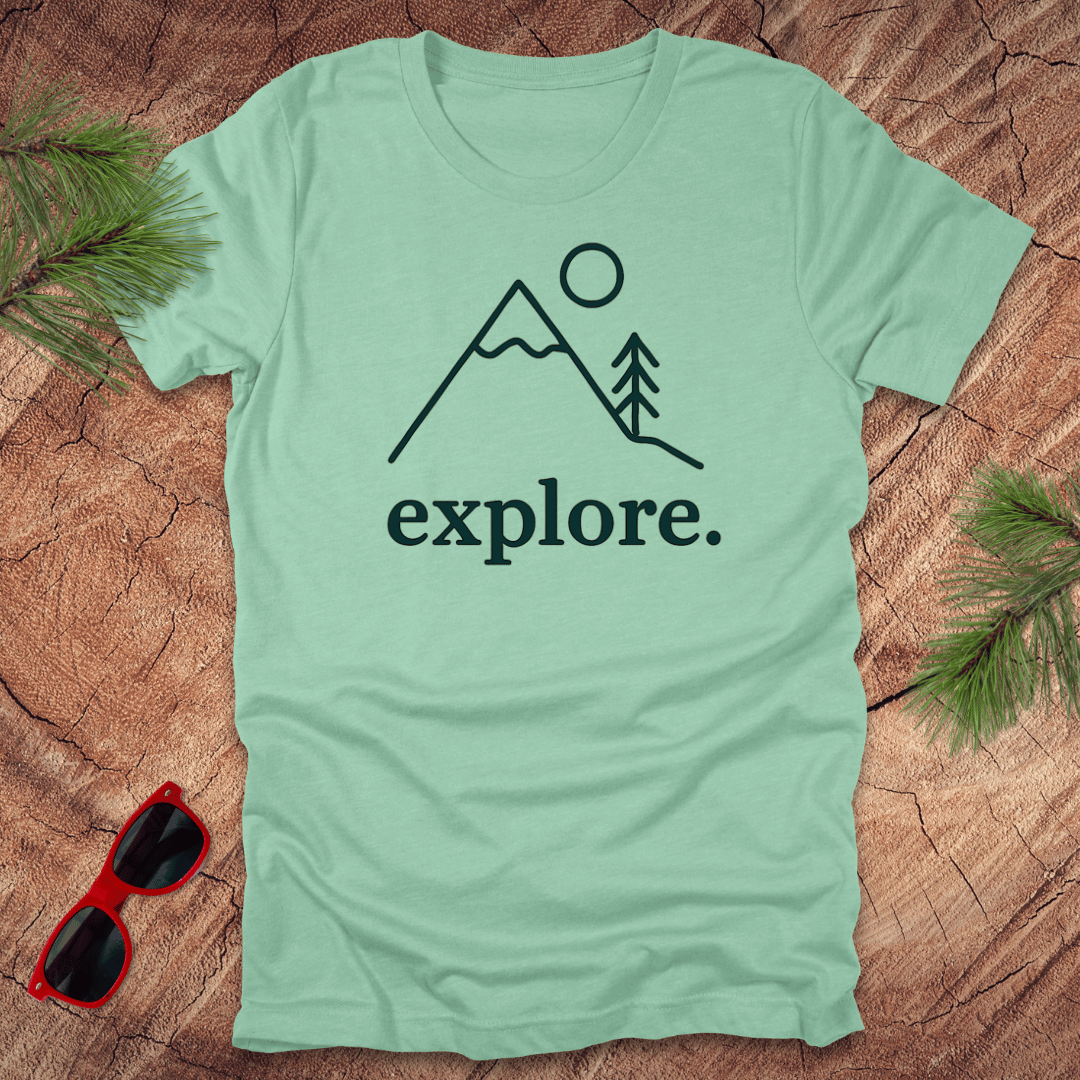 Explore Minimalist Tee - Wandering Owl Adventure Gear