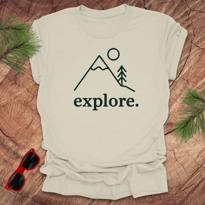 Explore Minimalist Tee - Wandering Owl Adventure Gear