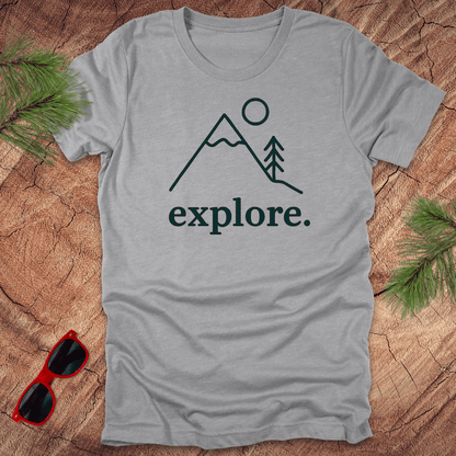 Explore Minimalist Tee - Wandering Owl Adventure Gear