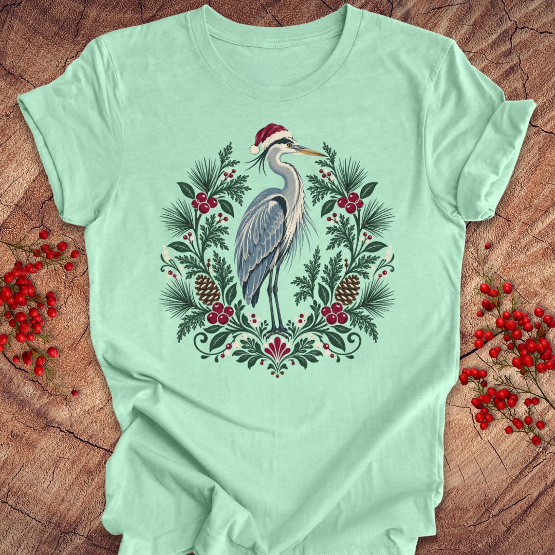 Festive Heron Tee