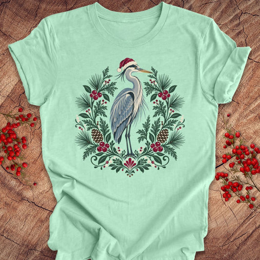 Festive Heron Tee
