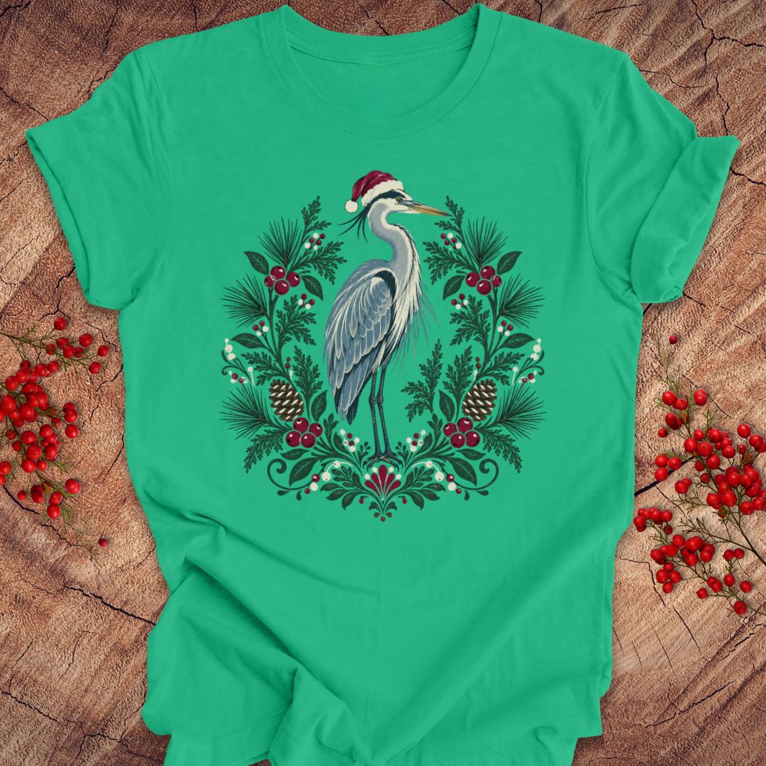 Festive Heron Tee