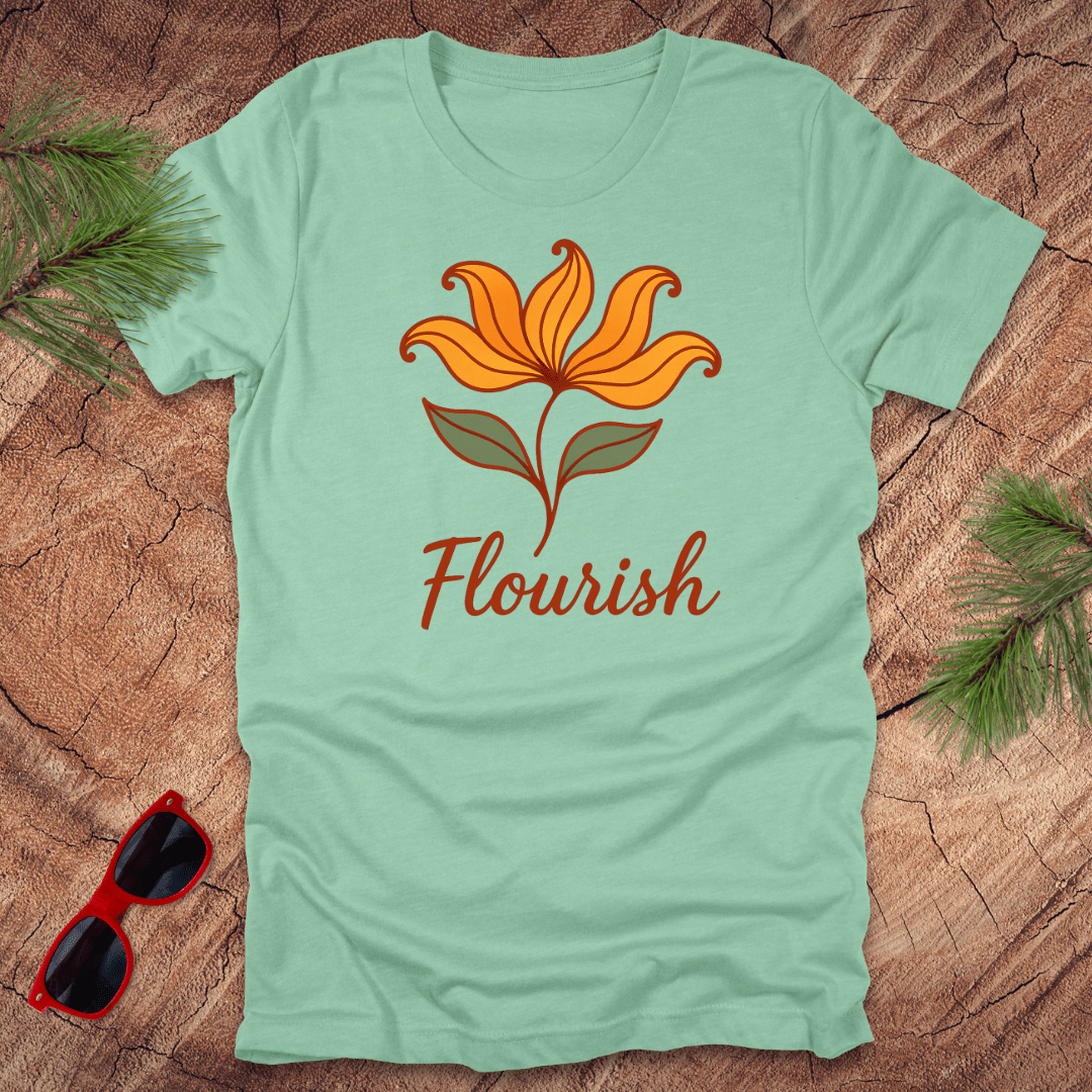 Flourish Floral Tee - Wandering Owl Adventure Gear