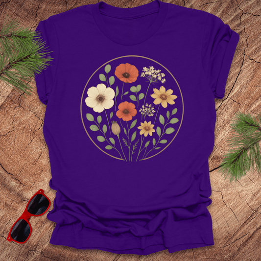 Flower Circle Tee - Wandering Owl Adventure Gear
