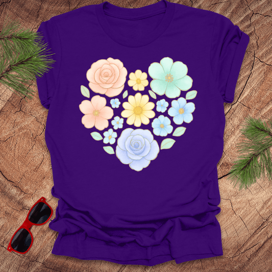 Flower Heart Tee - Wandering Owl Adventure Gear