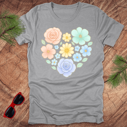 Flower Heart Tee - Wandering Owl Adventure Gear
