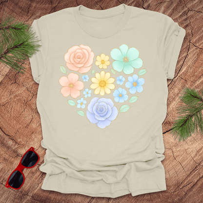 Flower Heart Tee - Wandering Owl Adventure Gear