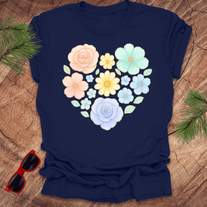 Flower Heart Tee - Wandering Owl Adventure Gear