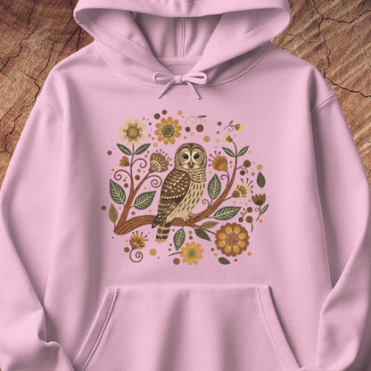 Folk Art Barred Owl Hoodie