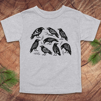 Folk-Art Crows Toddler Tee