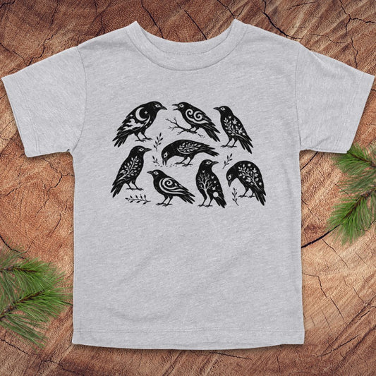 Folk-Art Crows Toddler Tee